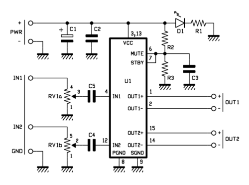 Amplificateur BF 1,8 Wrms Cebek - Amplificateurs