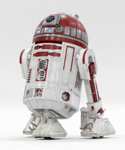 Can someone please tell me how these integrated droid sockets work? The wiki  says the droid is permanently in there with just a head, but R4-P17 is  shown to have legs in