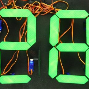 Mechanical 7-segment Display Made With Micro Servos And An Arduino Mega ...