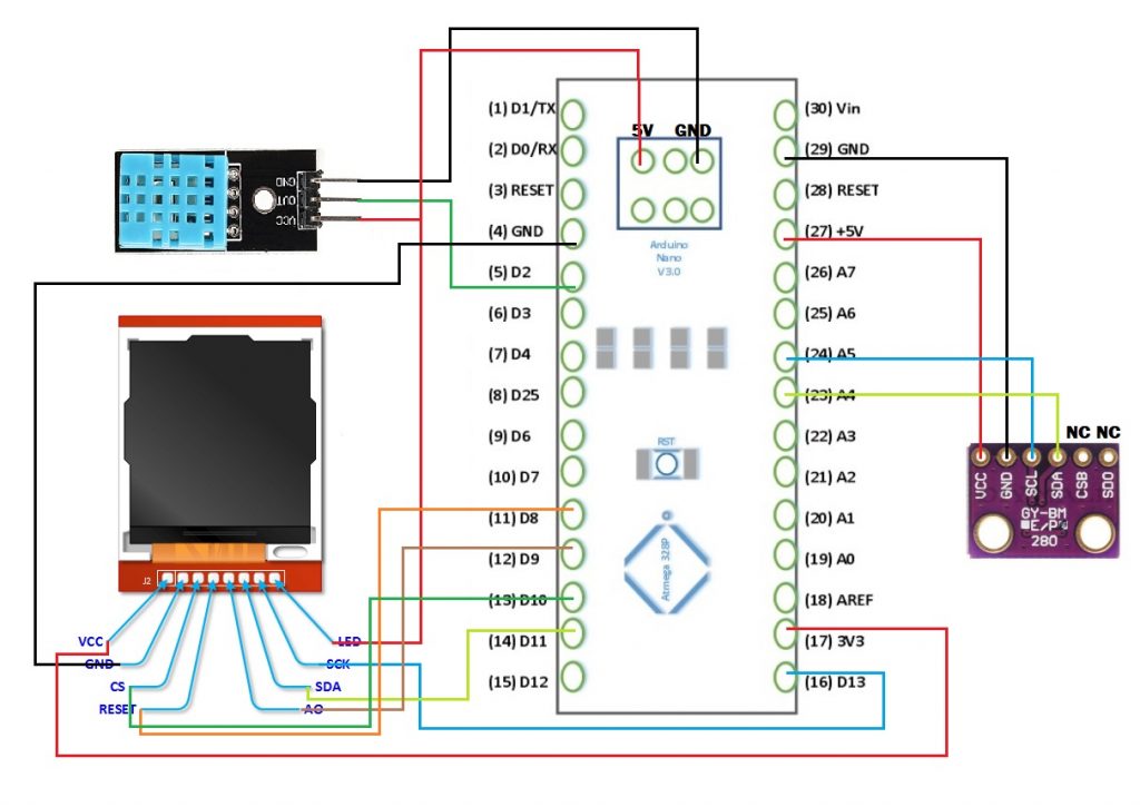 Mini Weather Station Using Arduino Nano - Open Electronics - Open ...