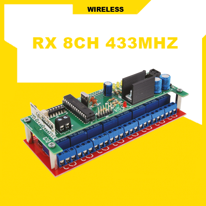 433 MHz receiver 8 channels with self-learning - Open Electronics